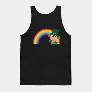 Cute Monkey Leprechaun Tank Top